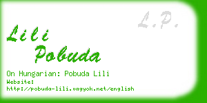 lili pobuda business card